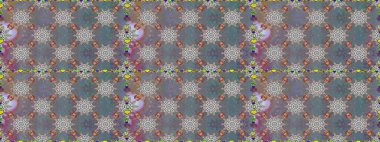 Çiçekler suluboya seamless modeli. Raster şık kumaş deseni.