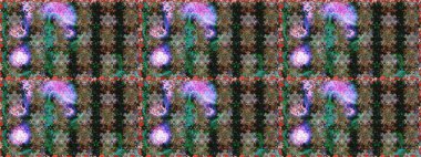 Düz Çiçek Elementleri Tasarım Raster illüstrasyonu. Çiçekli, suluboya desenli kusursuz çiçek deseni. Gri ve kahverengi renkte çiçekler. Renkli Bahar Teması Özelliksiz Arkaplan.