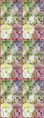 Motley illüstrasyonu. Çiçekli yaz çiçekleri. Kusursuz. Küçük renkli çiçekler. Küçük çiçekte güzel bir desen. Moda baskıları için zarif bir şablon.