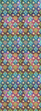 Kızılderili desenli desenli desenli şal deseni. Tekstil, tebrik kartı, boyama kitabı, telefon kılıfı baskısı için kullanılabilir. Raster Henna dövme stili. Etnik Mandala süsü.