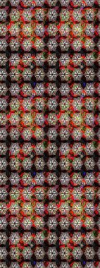 Nazik, sevimli çiçek arkaplanı. Çiçekli karalama şeklinde Raster çiçek deseni. Siyah renkte çiçekler.