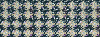 Çiçekli tebrik kartı. Suluboya çiçek buketi. Mavi renklerde. Doğum günü kartı ya da düğün davetiyesi. Raster illüstrasyonu. Çiçek arka planı.