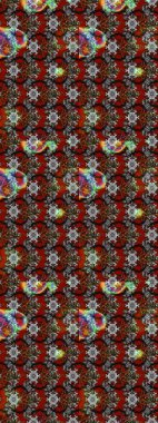 Gri ve kırmızı renkte çiçekler. Düz Çiçek Elementleri Tasarımı. Sevimli çiçek raster deseni. Renkli Yaz Teması çizim şablonu.