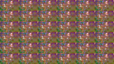 Parmak izi, kumaş, duvar kâğıdı, tekstil için raster dokusu. Renkli grunge, soyut arkaplanı kolonya ve yeşil çiçeklerle süslüyor. Nakış desenli çiçek deseni..