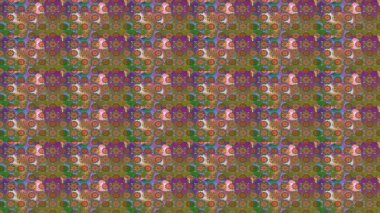 Parmak izi, kumaş, duvar kâğıdı, tekstil için raster dokusu. Renkli grunge, soyut arkaplanı kolonya ve yeşil çiçeklerle süslüyor. Nakış desenli çiçek deseni..