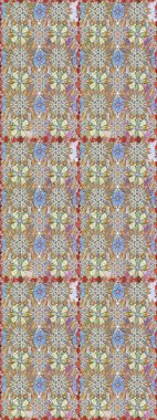 Raster - stok. Kusursuz bir arka plan modeli. Suluboya, elle çizilmiş. Vadinin gri ve nötr renklerinde çiçekleri.