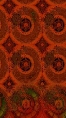 Çiçekli eskiz çizimi. Düz Çiçek Elementleri Tasarımı. Kahverengi ve kırmızı renkte çiçekler. Renkli Yaz Teması çizim şablonu.