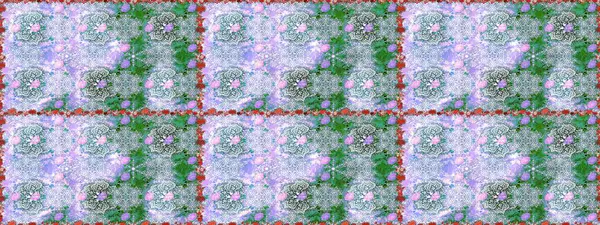 Raster resim. Çiçek açması arka plan kumaş, duvar kağıdı ve kağıt baskı almak için. Parlak buketleri moda grunge arka plan üzerinde. Küçük bir çiçek bir vintage tarzı ile şirin seamless modeli.