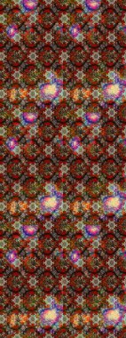 Küçük çiçekteki sevimli çiçek deseni. Güzel kumaş deseni. Güzel karalamalı çiçek desenli çizim. Raster illüstrasyonu.