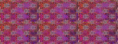 Tişörtsüz arka plan deseni. Mor ve kahverengi renkte çiçekler. Tropik çiçekler.