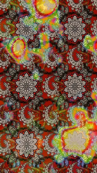 Küçük çiçekte güzel bir desen. Küçük renkli çiçekler. Gri ve kahverengi çiçekli bahar çiçekleri. Motley illüstrasyonu. Moda baskıları için zarif bir şablon.