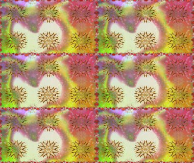 Çiçekli, suluboya desenli kusursuz çiçek deseni. Düz Çiçek Elementleri Tasarım Raster illüstrasyonu. Çiçekler bej ve nötr renklerde. Renkli Bahar Teması Özelliksiz Arkaplan.