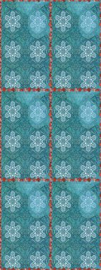 Çiçeksel fantezi tasarımı, parlak bir arka planda, kusursuz bir desen. Renkli Bahar Temalı Kusursuz Arkaplan. Düz Çiçek Elementleri Tasarımı.