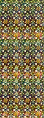 Güzel kumaş deseni. Düz Çiçek Elementleri Tasarımı. Raster illüstrasyonu. Renkli Bahar Teması eskiz kalıbı. Zentangle soyut çiçekleri. Çiçek tozu..