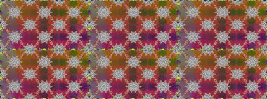 Kahverengi ve gri renkli çiçekler. Çiçeksiz desenli arka plan. Tişört baskısı için çiçek boyama rasteriName.