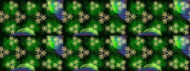 Çiçeksel elementlerle süslenmiş zarif raster dokusu. Küçük çiçekte hoş bir çiçek deseni var. Parlak çiçekli yeşil renkler üzerine soyut çizim deseni.