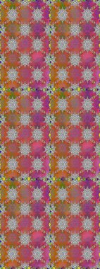 Raster illüstrasyonu. Gri ve pembe renklerde. Gri ve pembe renkte gri ve pembe papatyalar..