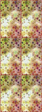 Sevimli çiçek raster deseni. Düz Çiçek Elementleri Tasarımı. Kusursuz Renksiz Bahar Temalı Kusursuz Arkaplan. Çiçekler bej ve nötr renklerde.