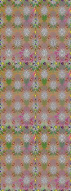 Raster. Gri ve nötr renkte güzel çiçekleri olan kusursuz desen, suluboya çiçek deseni, duvar kağıdı, kart veya kumaş için fayanslı.