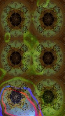 Çiçek desenli raster, çizgi grafik desenli soyut raster arkaplan. Modern stil dokusu.