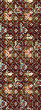 Çizim çiçek deseni duvar kâğıdı olarak kullanılabilir. Raster illüstrasyonu. Renkli çiçekler.