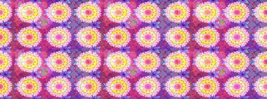 Çiçekli karalama şeklinde Raster çiçek deseni. Yumuşak, bahar çiçekli arka plan. Pembe renkte çiçekler.