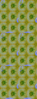 Düz Çiçek Elementleri Tasarımı. Renkli Bahar Teması eskiz kalıbı. Güzel çiçek deseni. Yeşil ve nötr renkte çiçekler.