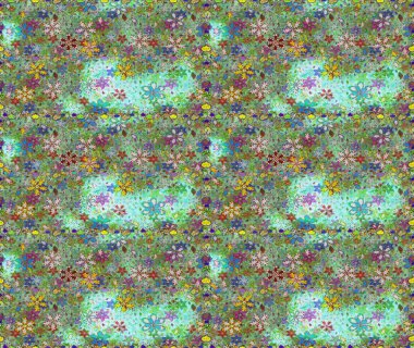 Yatak çarşafları, ceket, paket tasarımı, kumaş ve moda kavramları için tekstil baskısı. Kusursuz etnik tasarım. Çiçekleri, deniz kabukları, mandalaları ve suluboya efektleri olan deniz altyapısı.