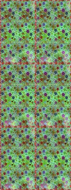 Çiçekli zambaklar kusursuz bir arka plan. Parlak çiçekli kolaj çiçekleri yeşil ve nötr. Çiçek tasarımı için inanılmaz kolaj cennet tarzı..