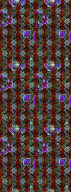 Modern çiçek arkaplanı. Parlak renkli çiçekleri ve kırmızı, kahverengi ve gri renkte yaprakları olan harika bir çiçek deseni. Halk tarzı. Moda baskıları için zarif bir şablon.