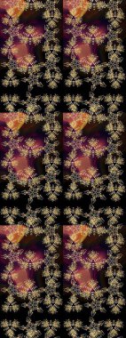 Yılbaşı kış tasarımı için renkli kar taneleri. Elle çizilmiş kartanesi karalaması. Raster illüstrasyonu.