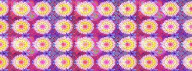 Çiçekli karalama şeklinde Raster çiçek deseni. Yumuşak, bahar çiçekli arka plan. Pembe renkte çiçekler.