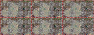 Arkaplan dokusu, duvar kağıdı, çiçek temalı gri renkler. Soyut etnik raster kusursuz desen. Kabile sanatı boho baskısı, klasik çiçek arkaplanı.