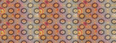 Bej renkli kıvırcık çiçekler bej renklerde şekillenir. Klasik çiçek tasarımı elementleri. Raster illüstrasyonu.