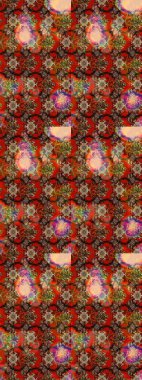 Renkli çiçekler. Hediye ambalaj kağıdı, tebrik kartları, posterler ve pankart tasarımı. Raster düz çiçek çizim deseni.