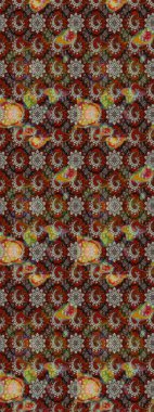 Küçük renkli çiçekler. Moda baskıları için zarif bir şablon. Motley illüstrasyonu. Çiçekli bahar çiçekleri. Küçük çiçekte şirin desenler.