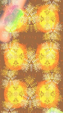 Çizgi çizimi kalıbı. Raster Moda kumaş deseni. Şirin çiçekler..