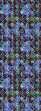 Mavi ve nötr renkler üzerine çiçek çizimi. Mavi ve nötr renklerde çiçekler. Çiçek deseni. Raster illüstrasyonu. Şatafatlı bahar bahçesi dokusu.