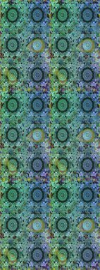 Lüks, kraliyet ve Viktorya dönemi konsepti. Süslü dekorasyon. Altın elementlerle mavi renklerde altın desen. Raster klasik barok çiçeksiz altın desenli..