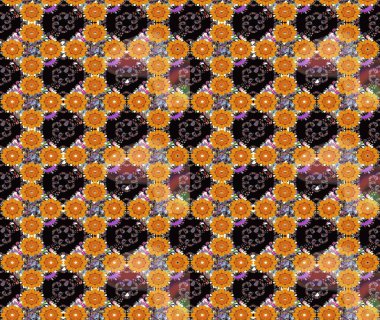 Siyah renklerde. Anti-stres için soyut örnek sayfası. Raster illüstrasyonu.