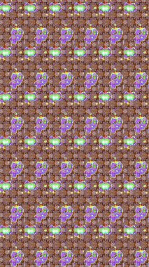 Klasik çiçek tasarımı elementleri. Tarafsız kıvırcık çiçekler tarafsız renklerde şekillenir. Raster illüstrasyonu.