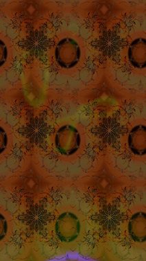 Çizim kalıbı. Çiçek duvar kağıdı. Renklerle. Hint süsü. Renkli süs kenarı. Raster illüstrasyonu.