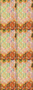 Süslü dantel iz sürücü. Doğu tarzında klasik tasarım öğesi. Çiçekli süslemeli, pürüzsüz bir desen. Duvar kâğıdı için altın süslü bir illüstrasyon. Bej renkler üzerine geleneksel Arapça dekor.