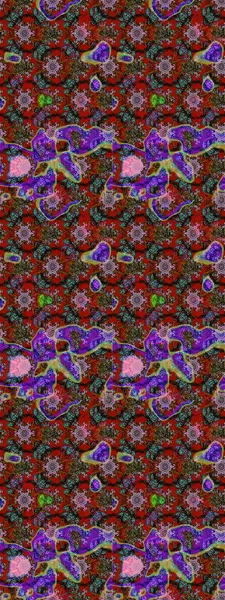 Hediye ambalaj kağıdı, tebrik kartları, posterler ve pankart tasarımı. Kırmızı ve kahverengi renkte çiçekler. Raster düz çiçek çizim deseni.