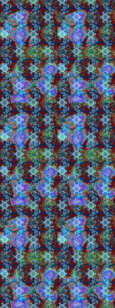 Mavi ve nötr renkler üzerine çiçek çizimi. Mavi ve nötr renklerde çiçekler. Çiçek deseni. Raster illüstrasyonu. Şatafatlı bahar bahçesi dokusu.