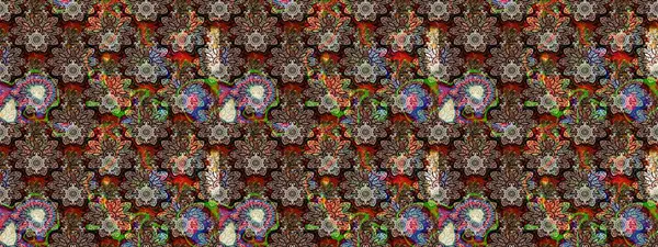 Çizim raster deseni. Güzel kumaş deseni. Çiçek arka planı.