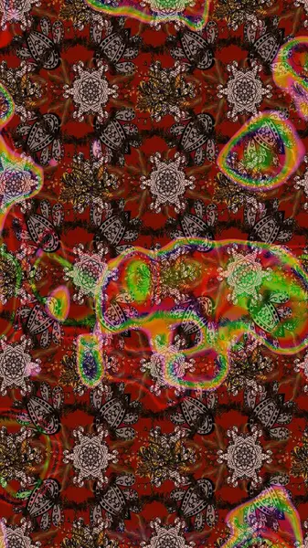 Renkli Bahar Teması eskiz kalıbı. Raster illüstrasyonundaki çiçek desenli çizim. Düz Çiçek Elementleri Tasarımı. Renkli çiçekler.