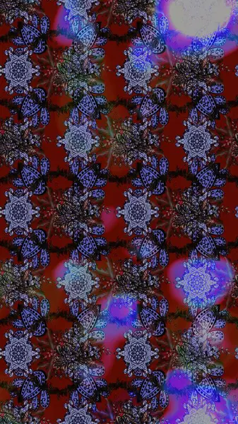 Raster illüstrasyonu. Patlayan çiçekler soyut olarak yerleştirilmiş. Raster deseni. Nazikçe, rengarenk bahar çiçekleri.