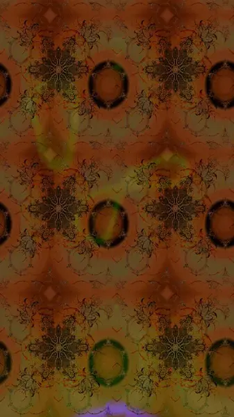 Çizim kalıbı. Çiçek duvar kağıdı. Renklerle. Hint süsü. Renkli süs kenarı. Raster illüstrasyonu.