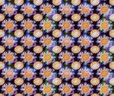 Raster deseni. Çiçekli çiçek deseni, suluboya. Küçük çiçekte güzel bir çiçek deseni..